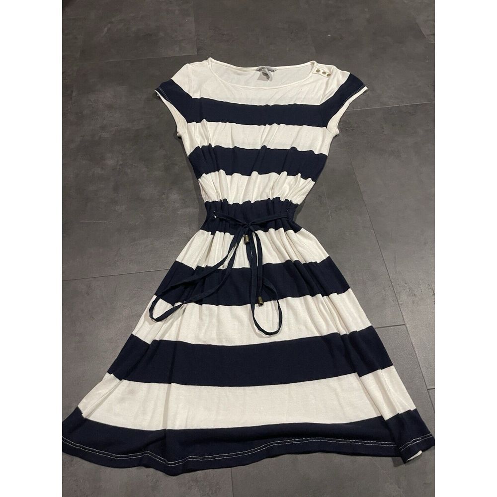 H&M Mamma Striped Dress Size medium D-219‎